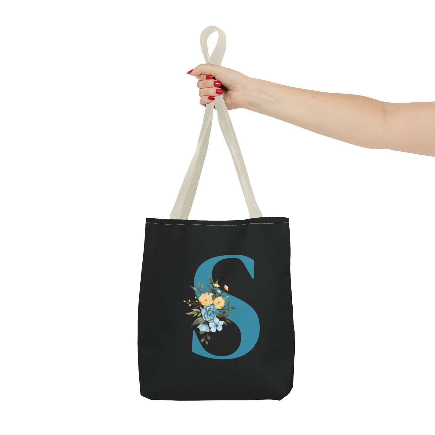 Initial Tote Bag - Personalized Tote Bag - Reusable Canvas Tote Bag - Letter Bag - Shopping Bag - Alphabet Bags