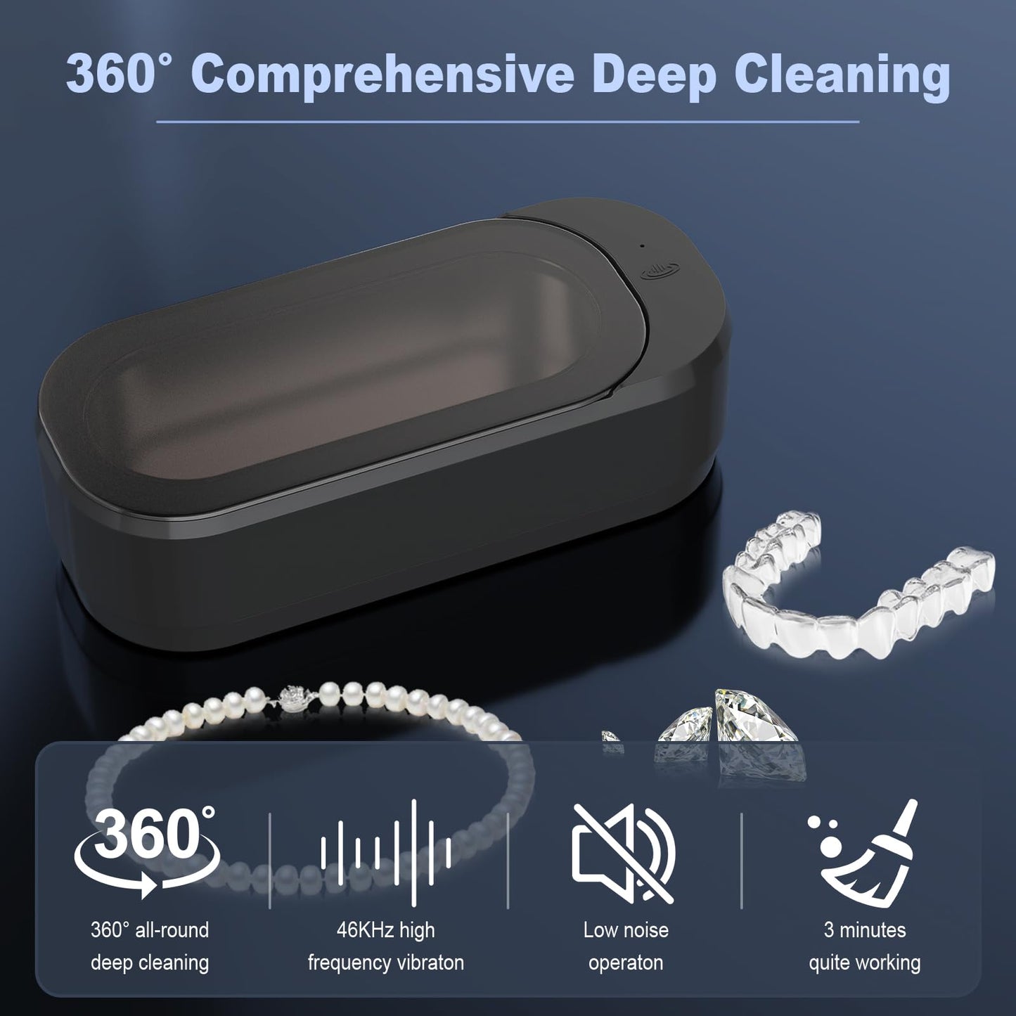 Smart Ultrasonic Deep Cleaner For Accessories