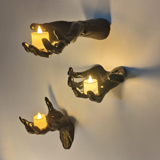 Scary Halloween  Wall Decoration\Hands with Lighted Candles