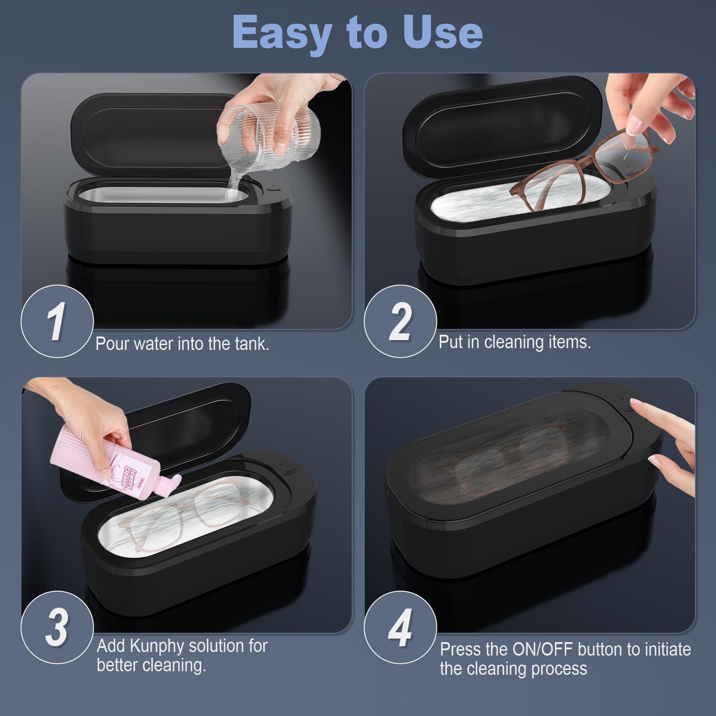 Smart Ultrasonic Deep Cleaner For Accessories