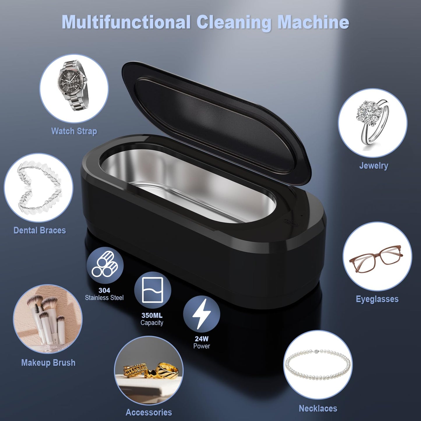 Smart Ultrasonic Deep Cleaner For Accessories