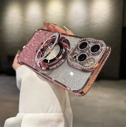 Premium Sparkle MagSafe Phone Case for iPhone 11-15 Pro Max & Plus