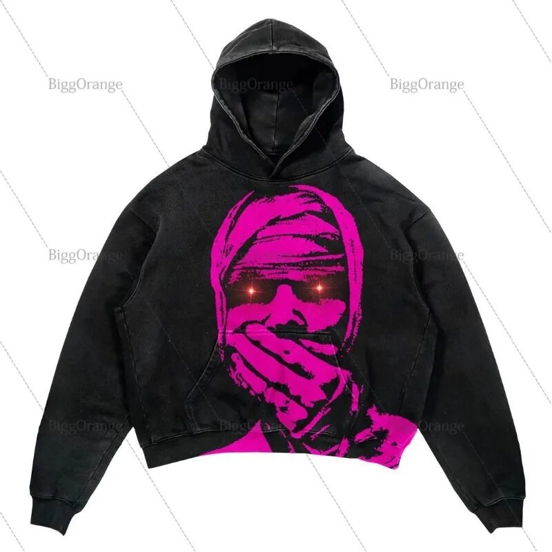Punk Wind Ninja Printed Hoodies