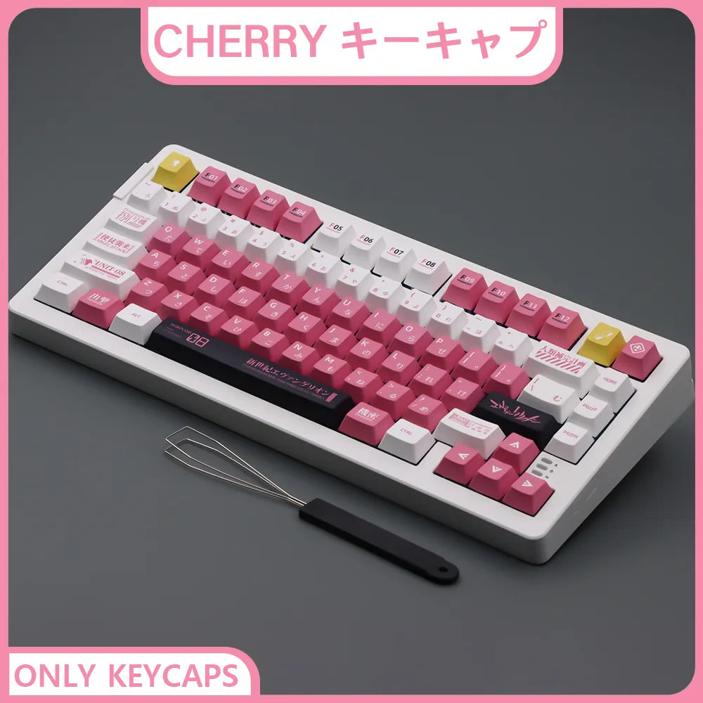 Spanish/French/German/Japanese/Korean/Russian Anime customized Keycaps Cherry Profile Keycap ISO layout for Mechanical Keyboard