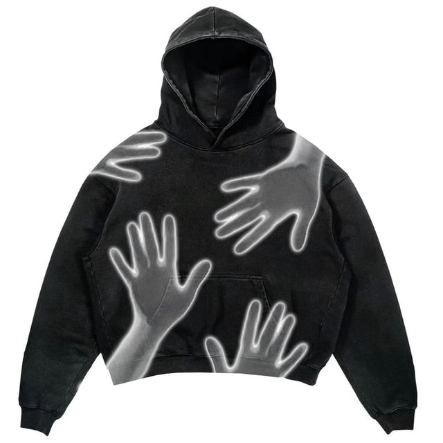 Streetwear Skull Print Hoodies